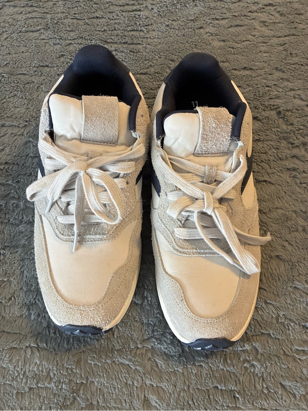 No Boundaries Beige and Navy Men's Sneakers